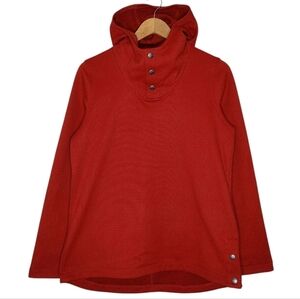 The North Face Women's Knit Stitch Ketchup Red Pullover Hoodie Sz M